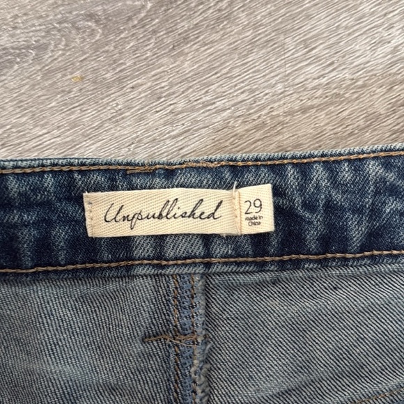 Unpublished Tessa Denim Bermuda Shorts 29 - Picture 3 of 5